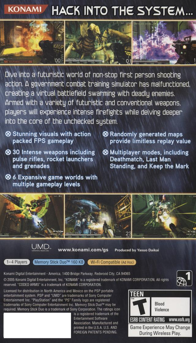 Coded Arms [Greatest Hits] - PSP - Retro Island Gaming