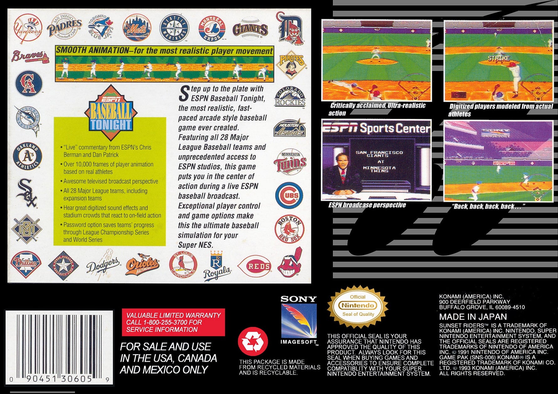 ESPN Baseball Tonight - Super Nintendo - Retro Island Gaming
