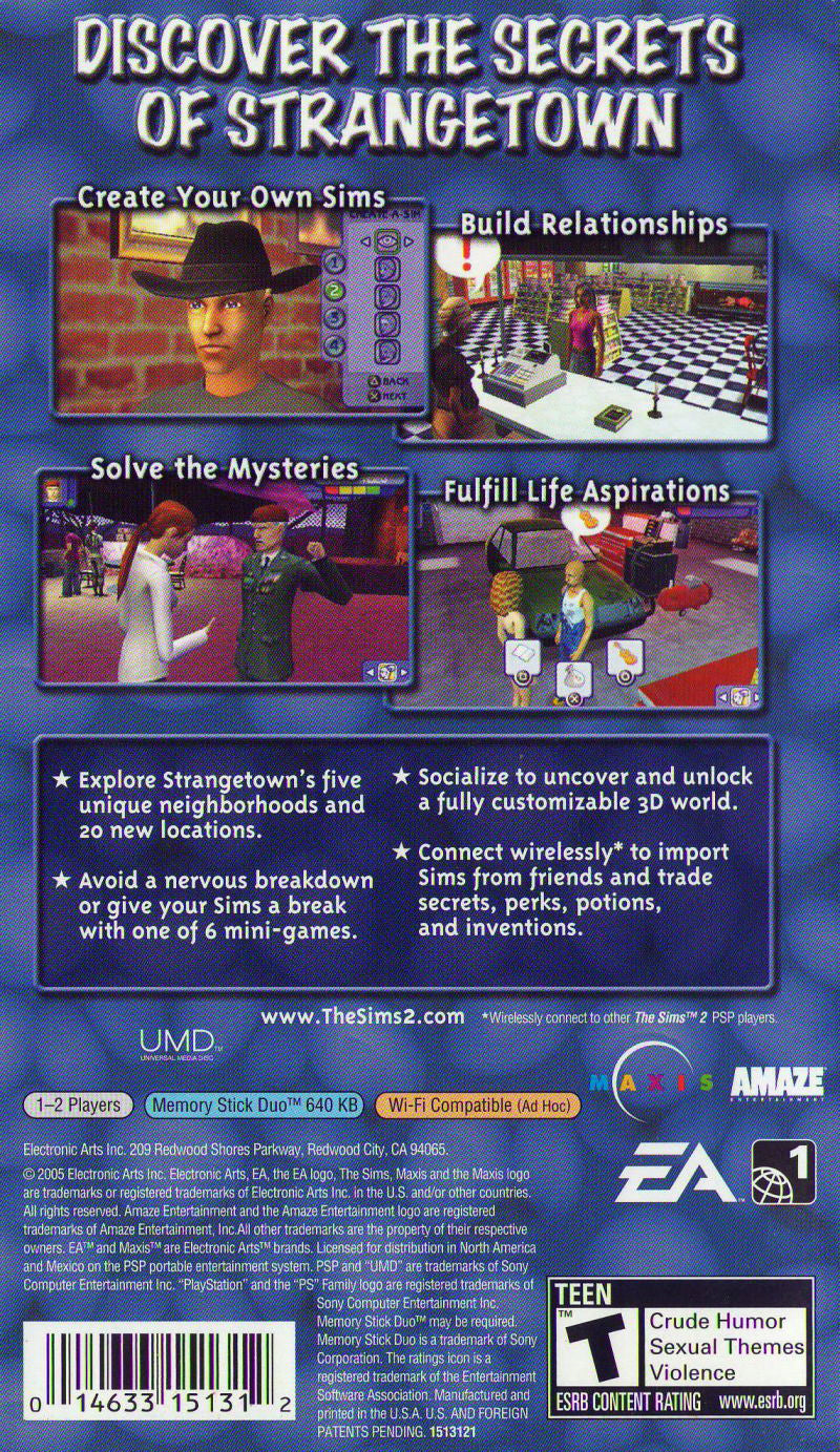 The Sims 2 - PSP - Retro Island Gaming