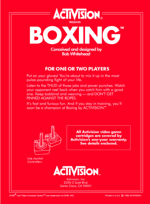 Boxing - Atari 2600 - Retro Island Gaming
