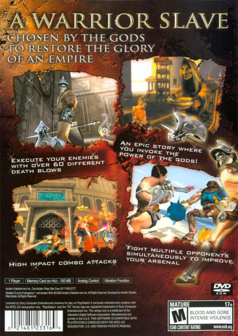 Gladiator Sword of Vengeance - Playstation 2
