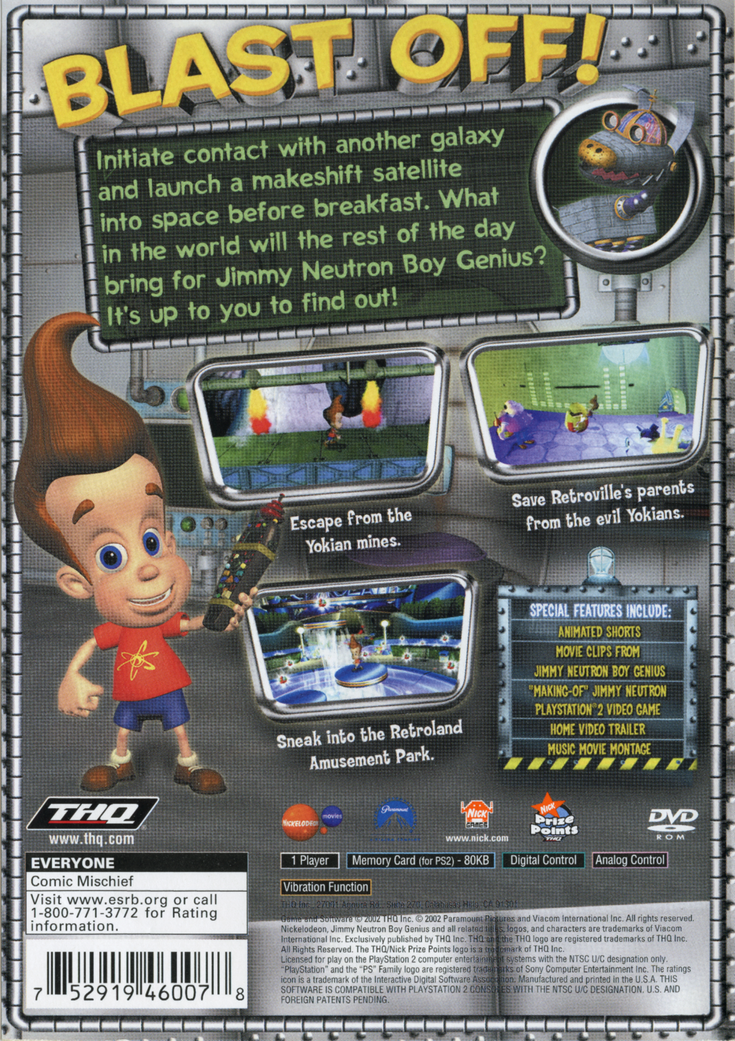 Jimmy Neutron Boy Genius - Playstation 2