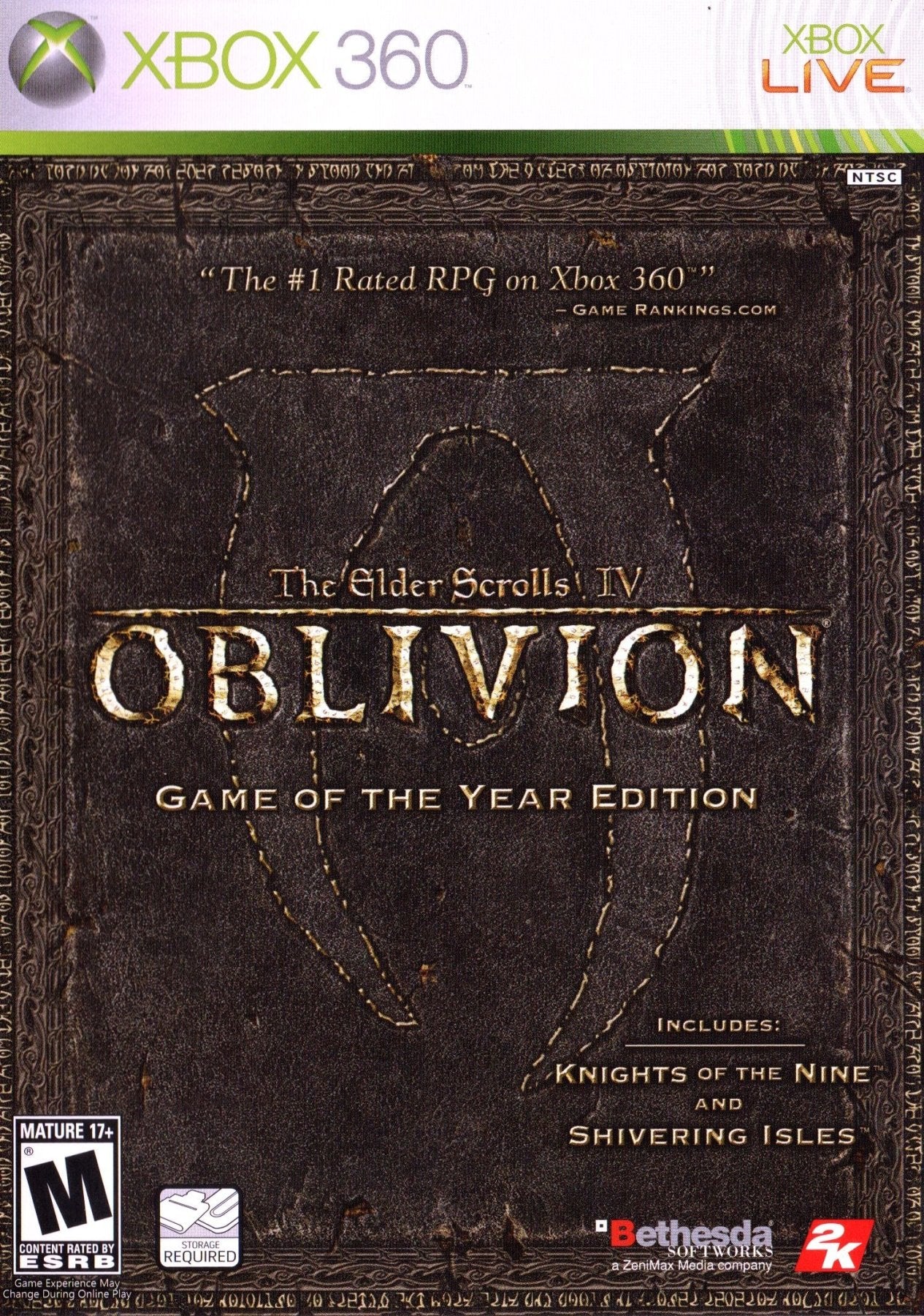 Elder Scrolls IV Oblivion [Game of the Year] - Xbox 360 - Retro Island Gaming