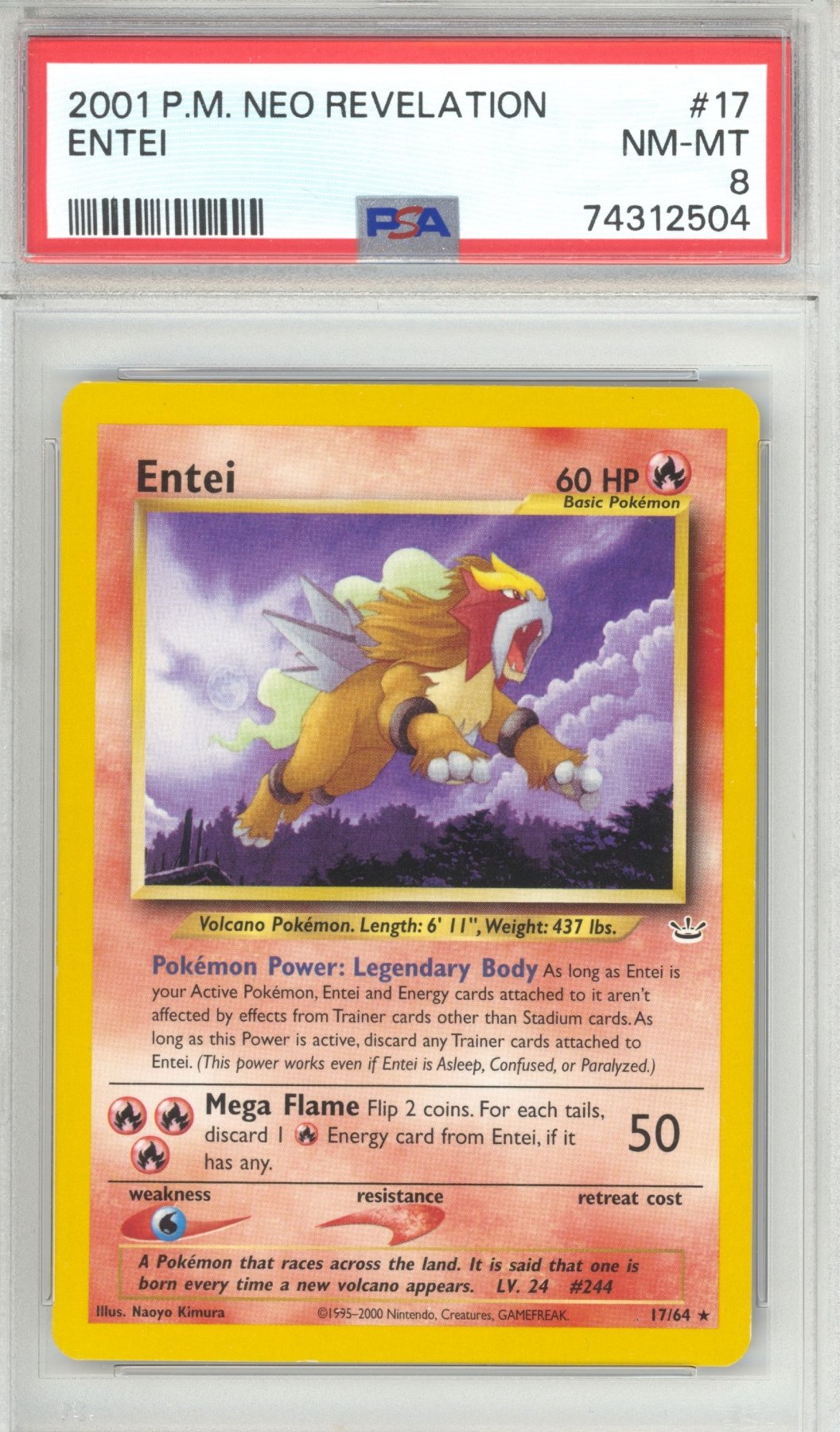Entei 17 - Pokemon Neo Revelation - Retro Island Gaming