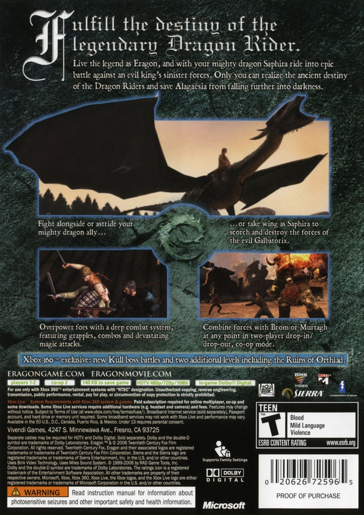 Eragon - Xbox 360 - Retro Island Gaming