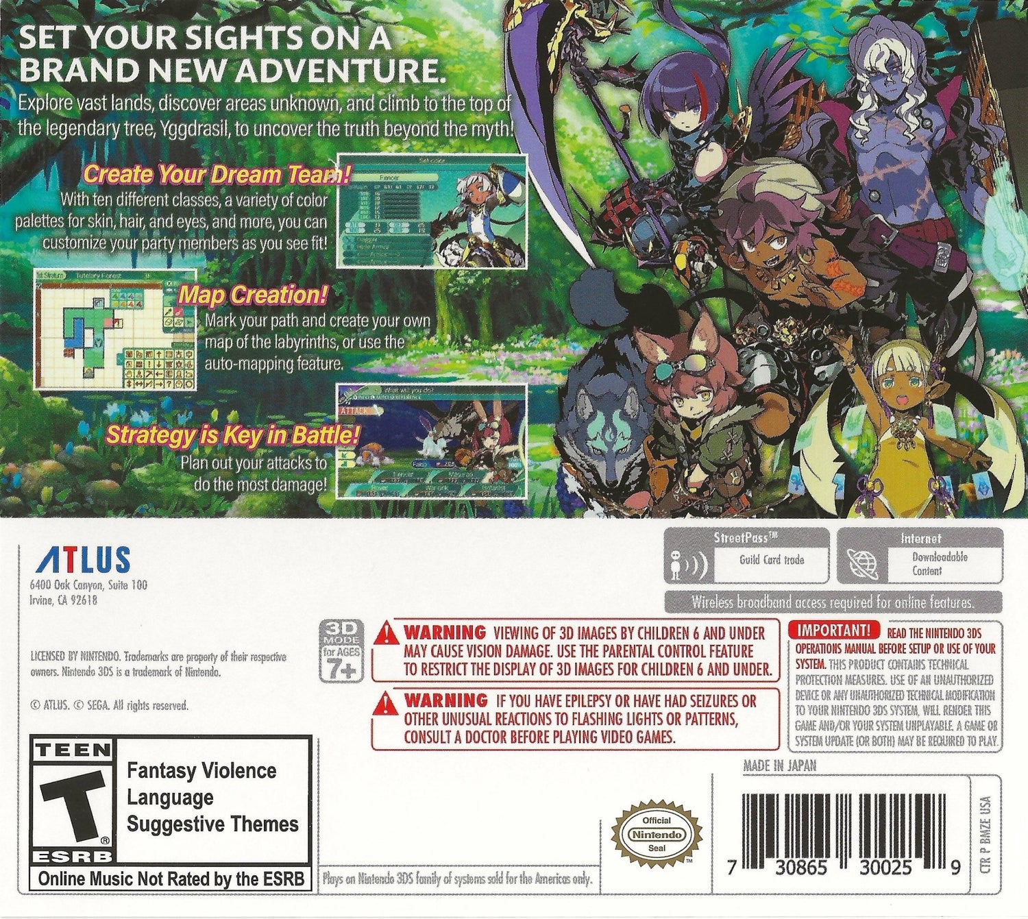 Etrian Odyssey V: Beyond The Myth [Launch Edition] - Nintendo 3DS - Retro Island Gaming