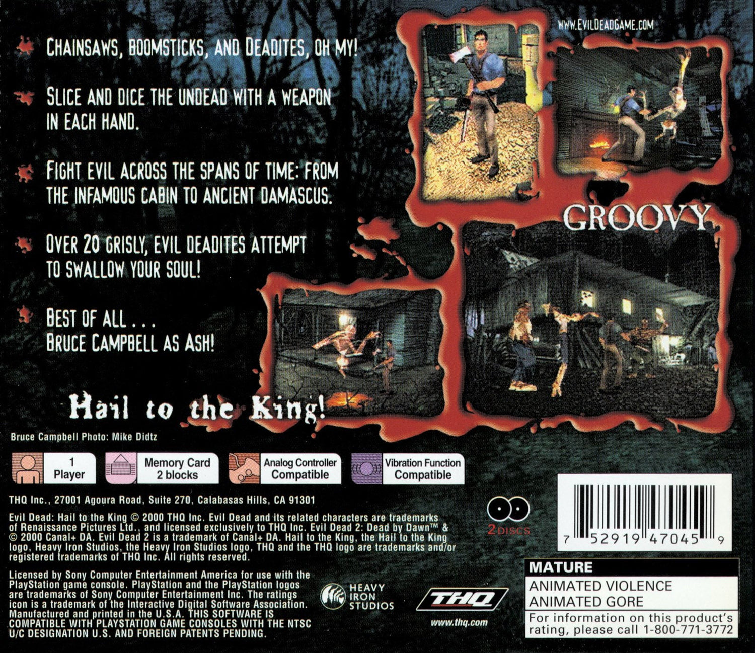 Evil Dead Hail to the King - Playstation - Retro Island Gaming