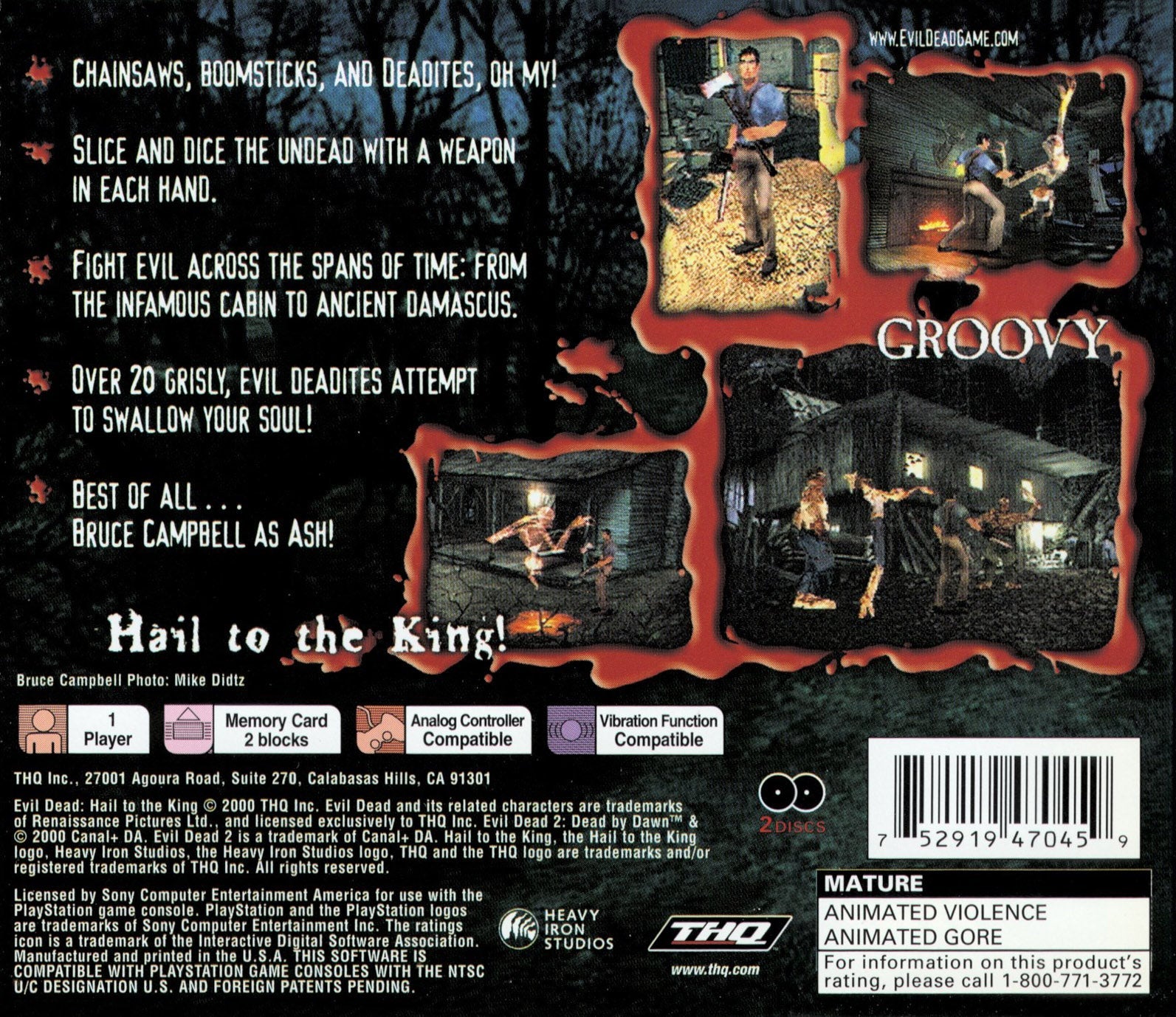 Evil Dead Hail to the King - Playstation - Retro Island Gaming