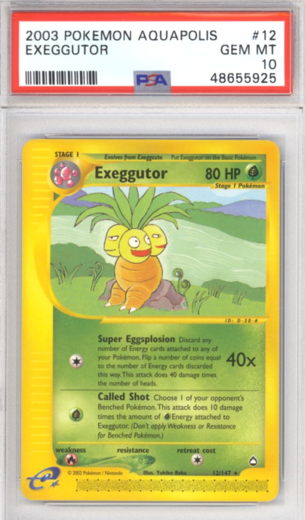 Exeggutor #12 - Pokemon Aquapolis - Retro Island Gaming