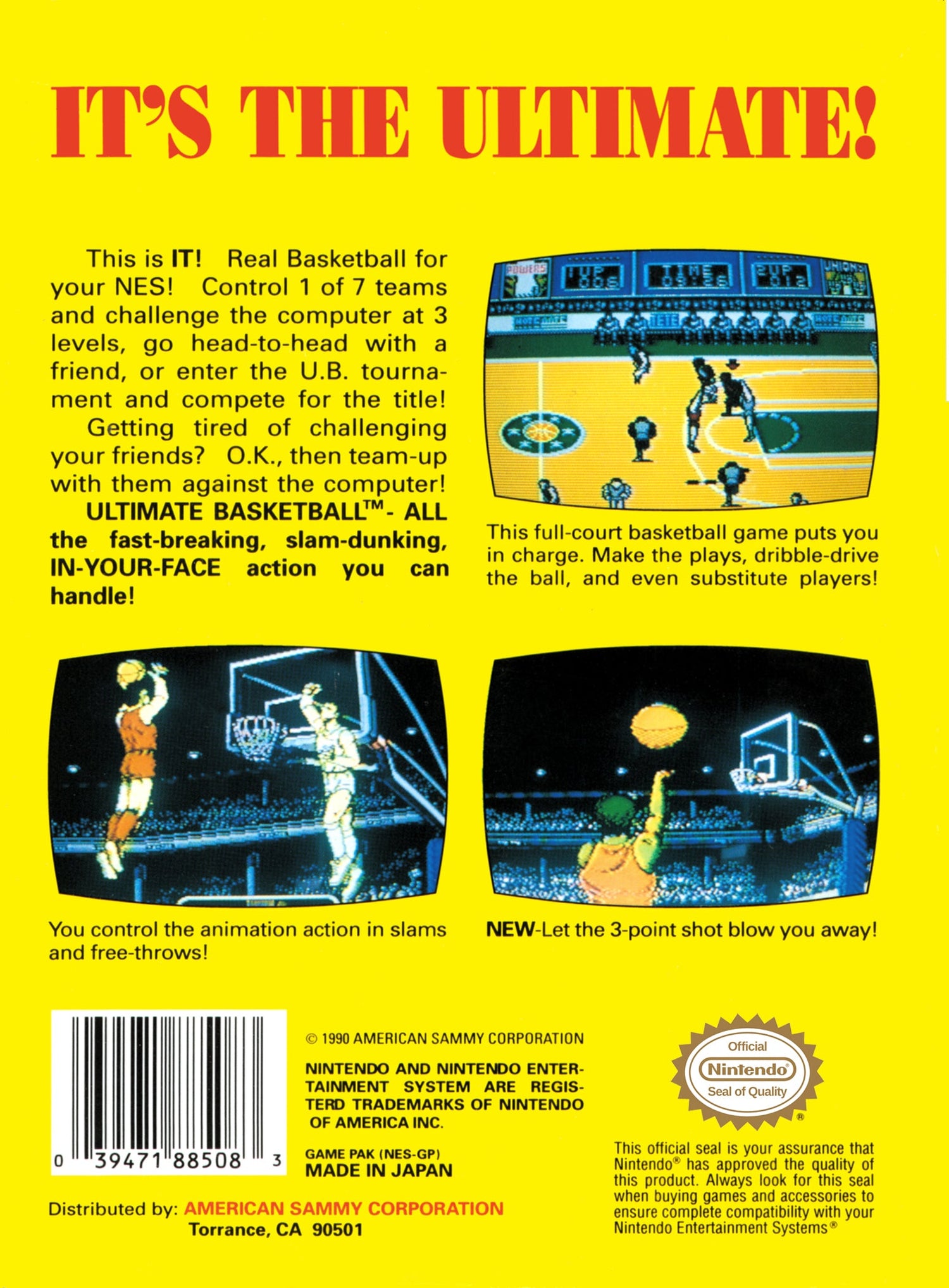 Ultimate Basketball - NES - Retro Island Gaming