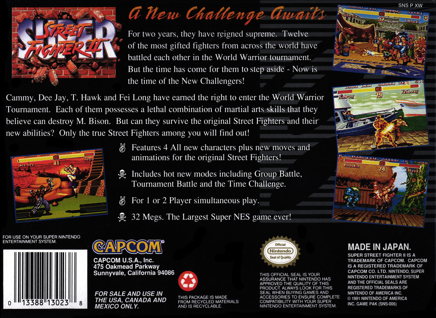 Super Street Fighter II - Super Nintendo