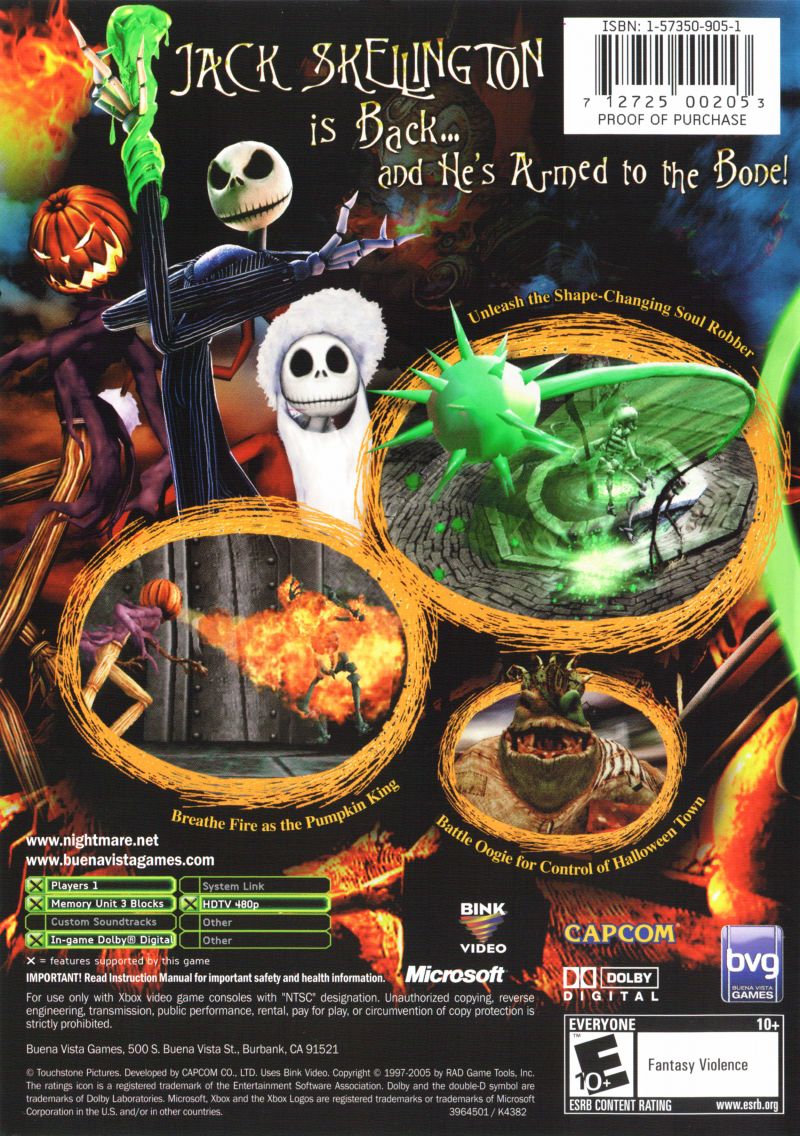Nightmare Before Christmas: Oogie's Revenge - Xbox