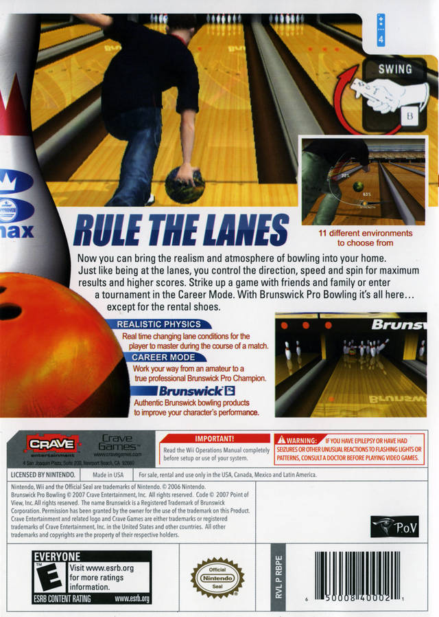 Brunswick Pro Bowling - Wii