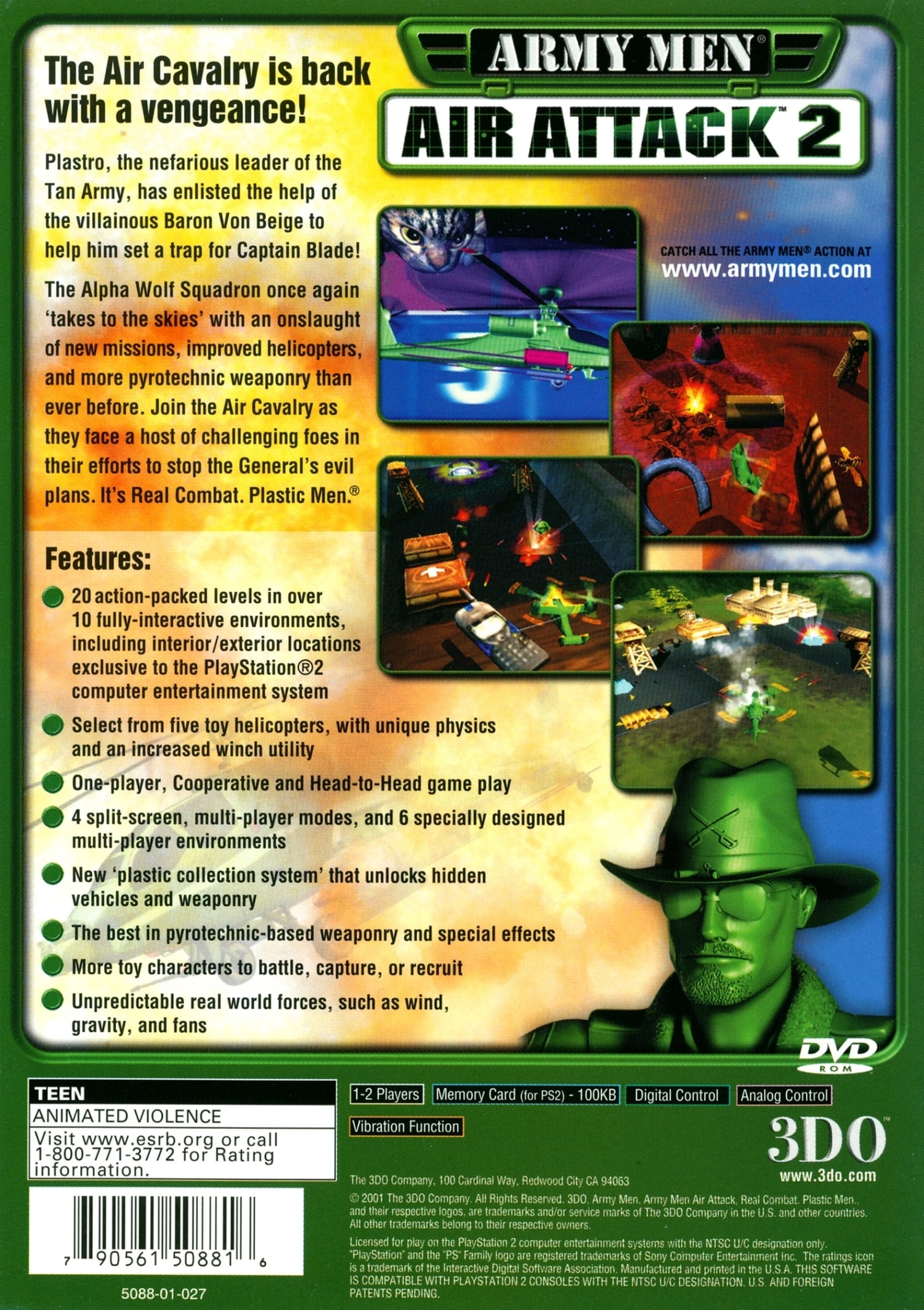 Army Men Air Attack 2 - Playstation 2