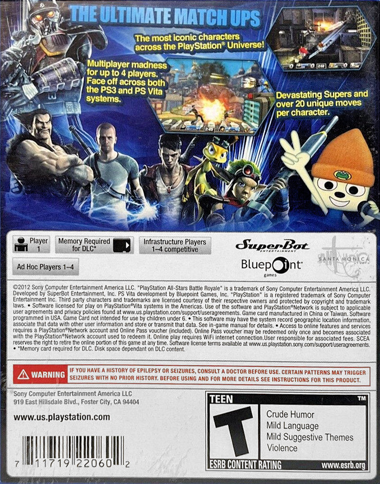 Playstation All-Stars: Battle Royale - Playstation Vita