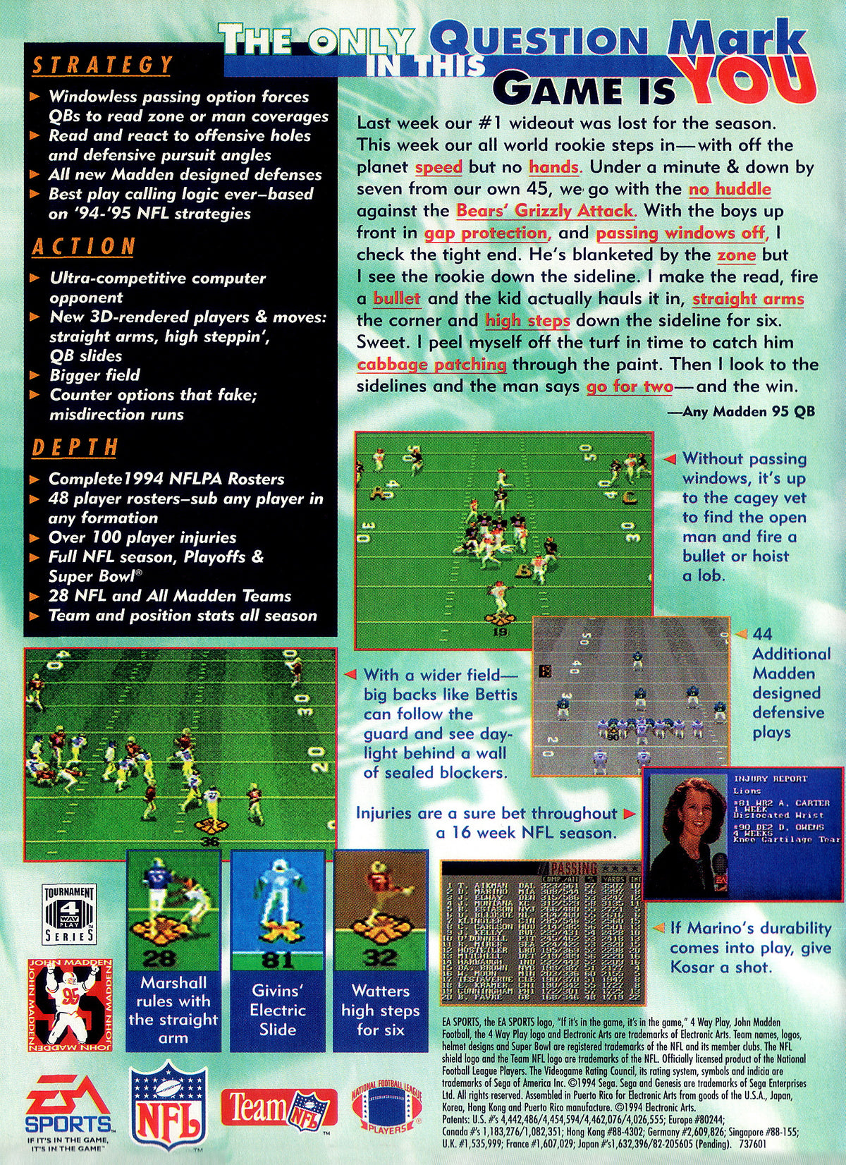 Madden NFL '95 - Sega Genesis - Retro Island Gaming