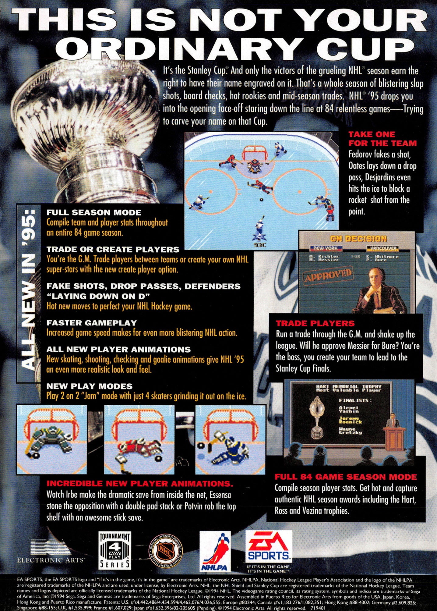 NHL 95 - Sega Genesis