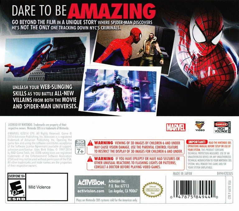 Amazing Spiderman 2 - Nintendo 3DS
