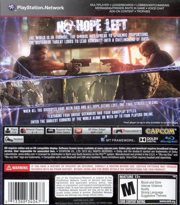 Resident Evil 6 - Playstation 3 - Retro Island Gaming