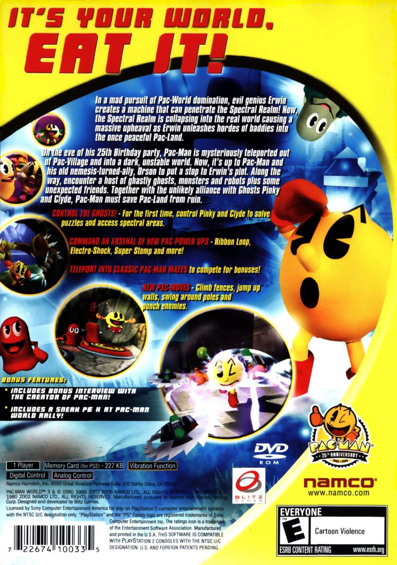 Pac-Man Mundo 3 - Playstation 2