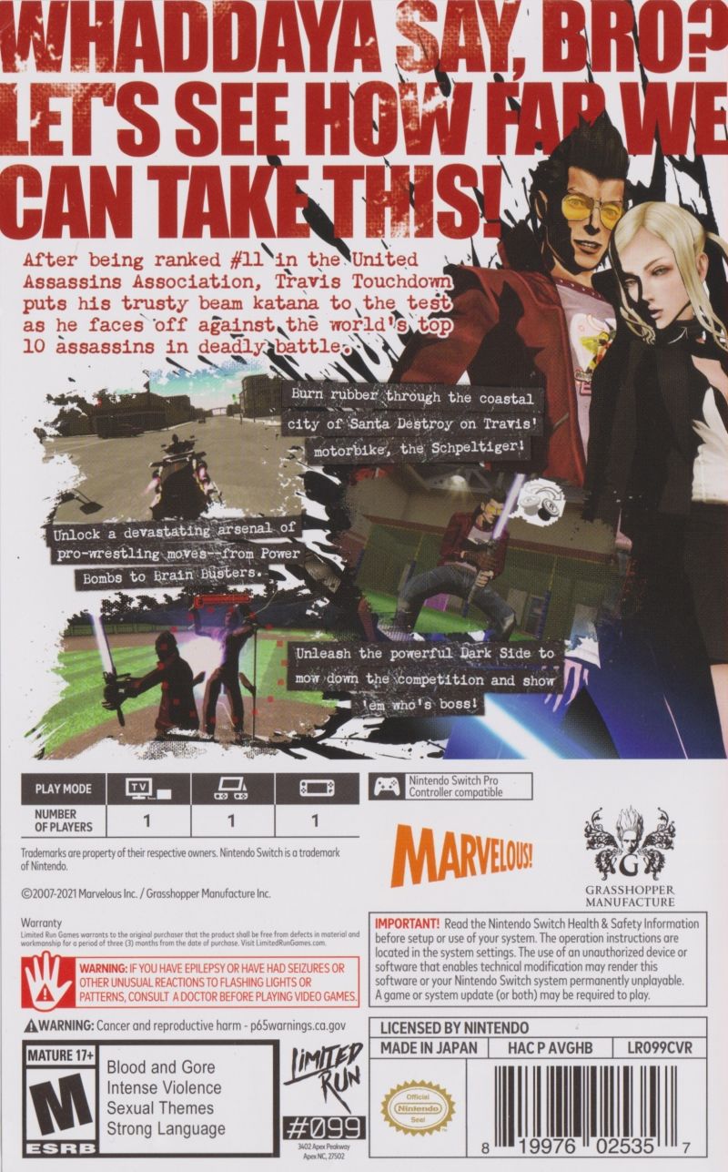 No More Heroes - Nintendo Switch