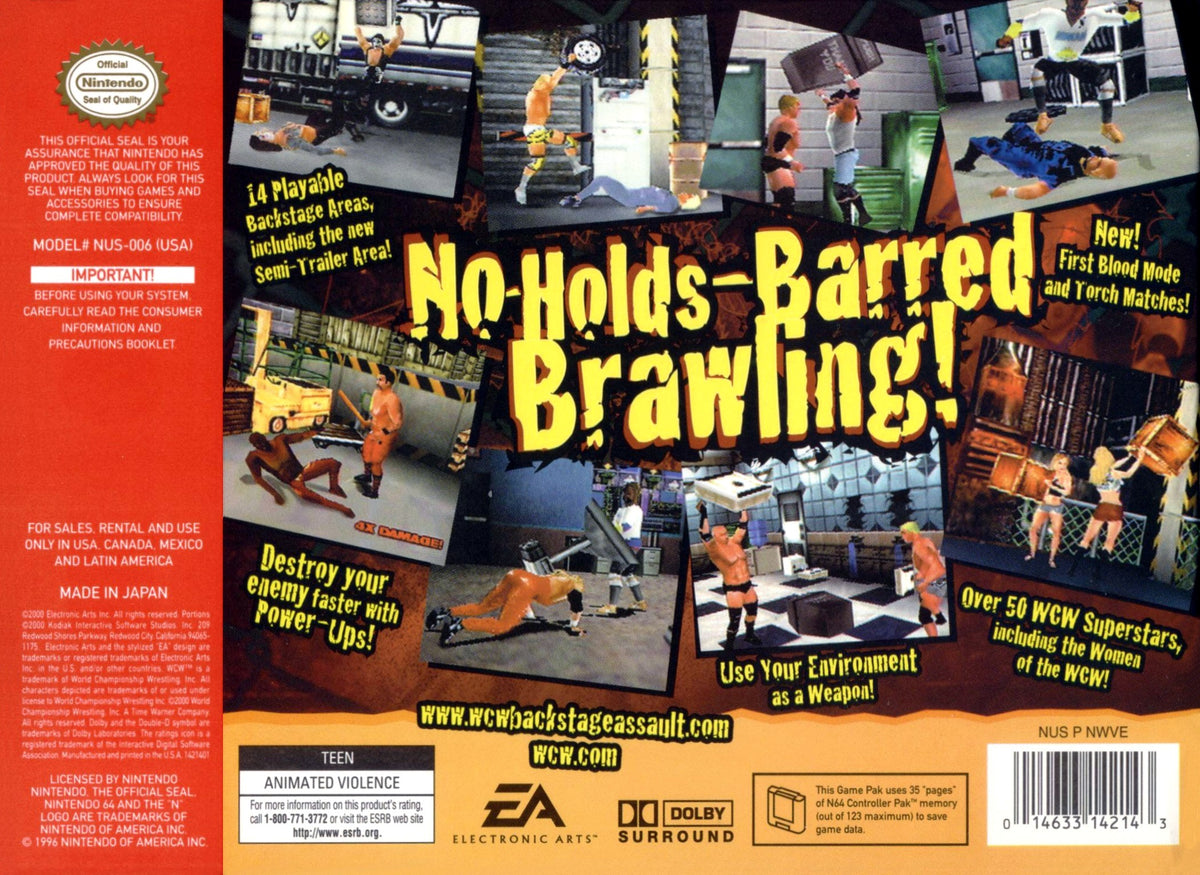 WCW Backstage Assault - Nintendo 64 - Retro Island Gaming