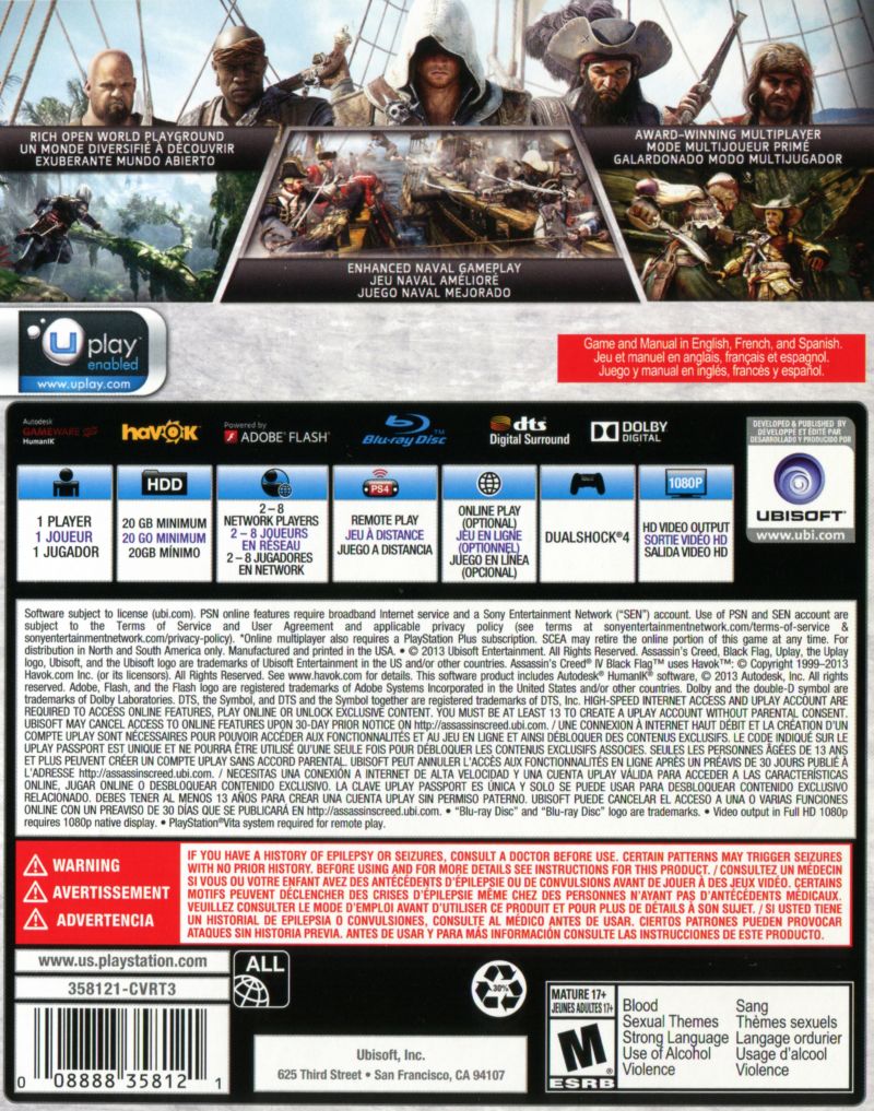 Assassin's Creed IV: Black Flag - Playstation 4