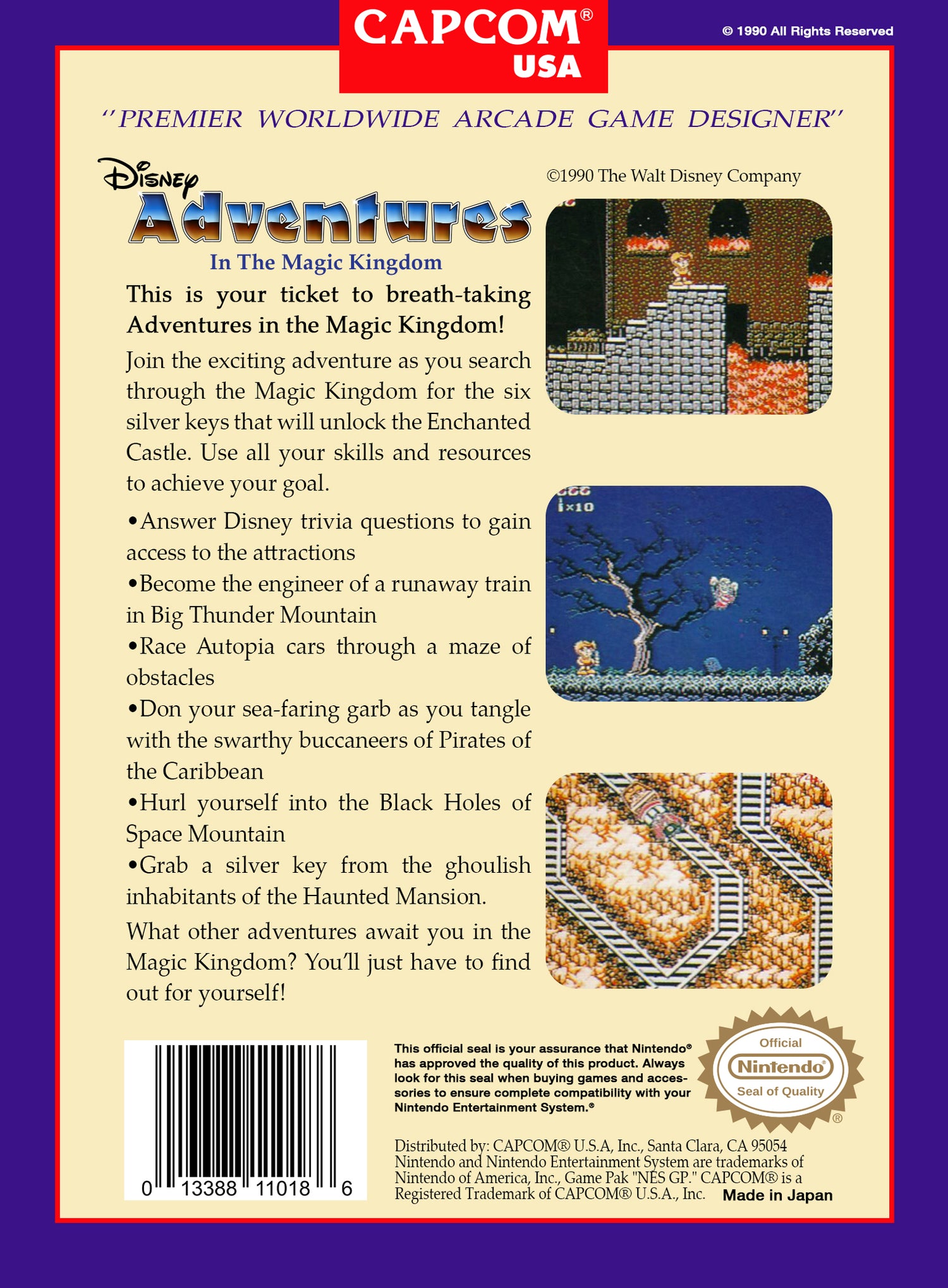 Adventures in the Magic Kingdom - NES