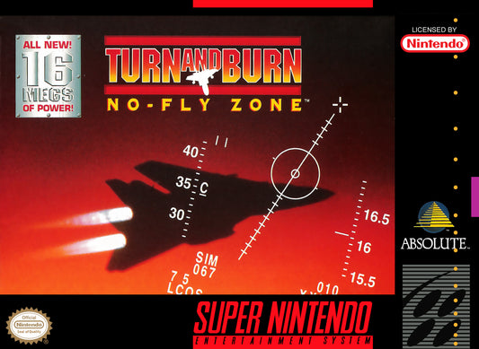 Turn and Burn No Fly Zone - Super Nintendo - Retro Island Gaming