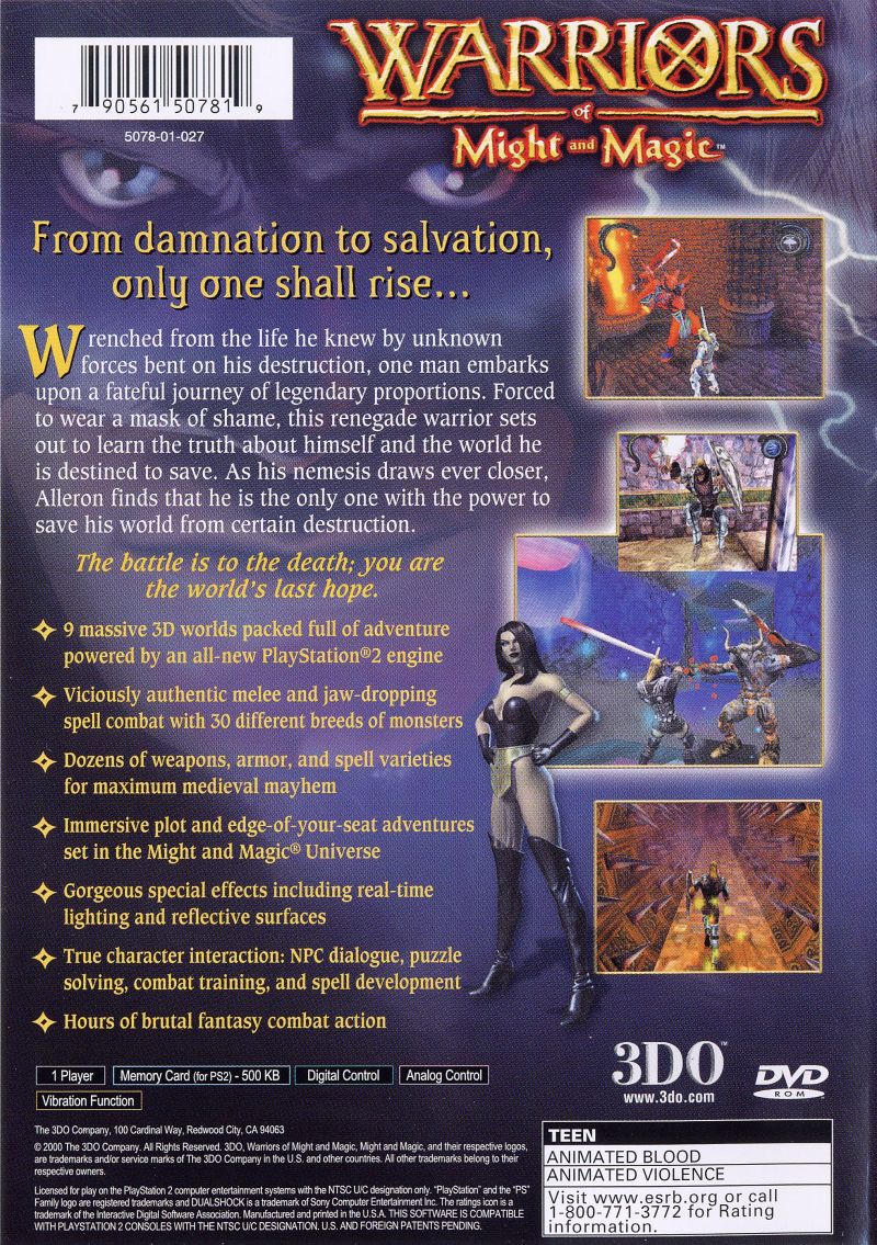 Warriors of Might and Magic - Playstation 2