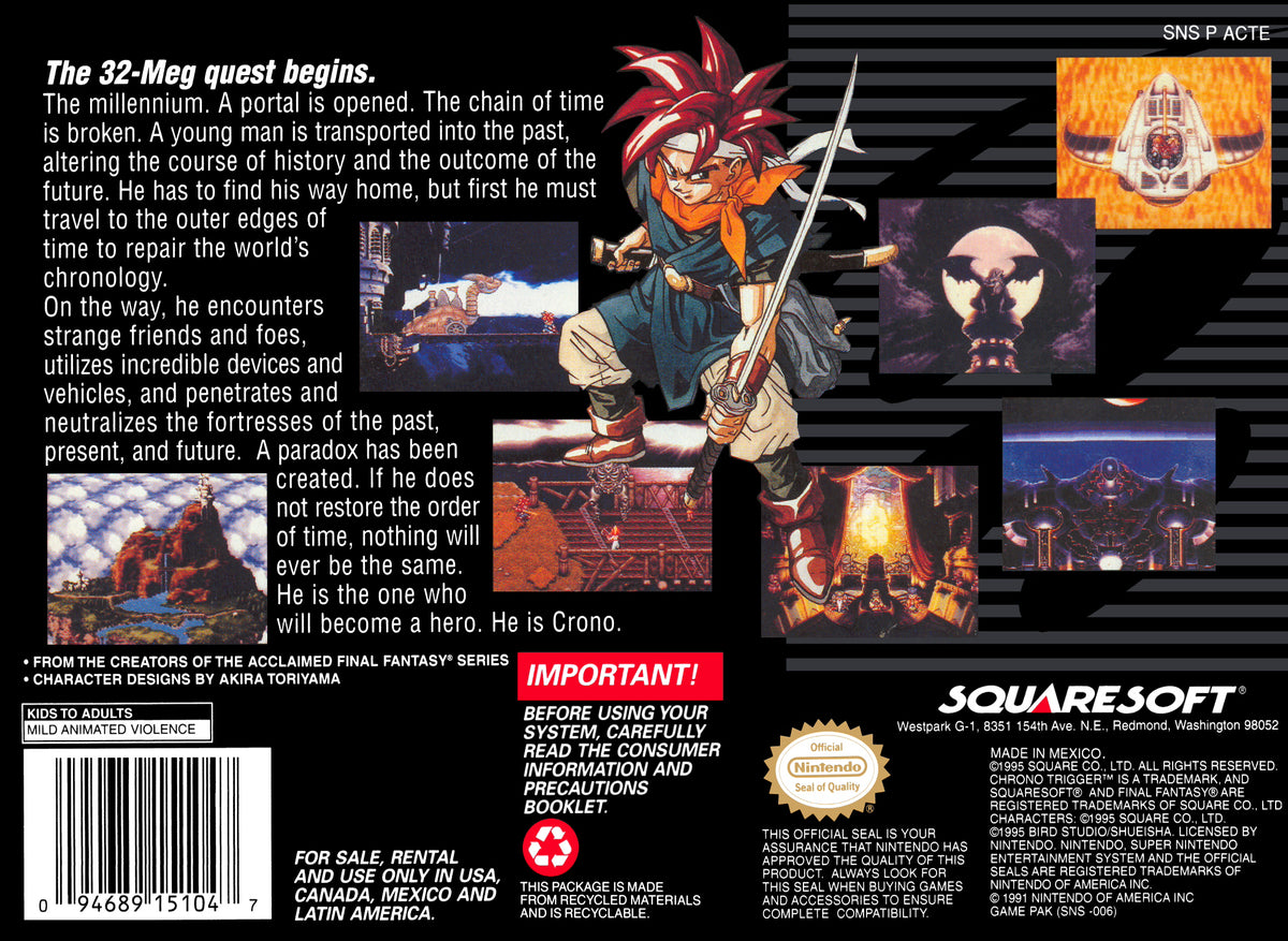 Chrono Trigger - Super Nintendo - Retro Island Gaming