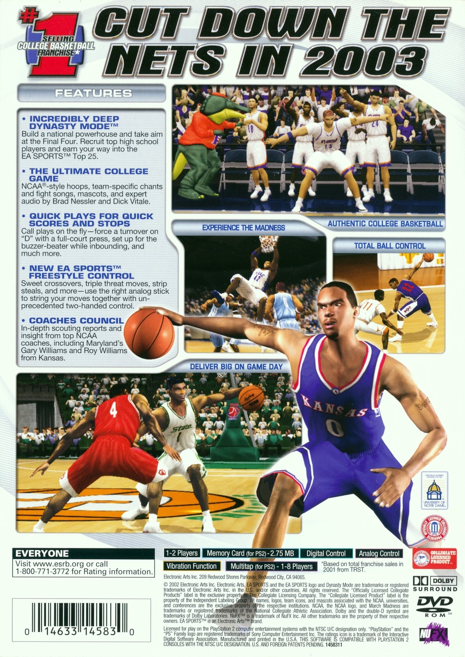 NCAA March Madness 2003 - Playstation 2