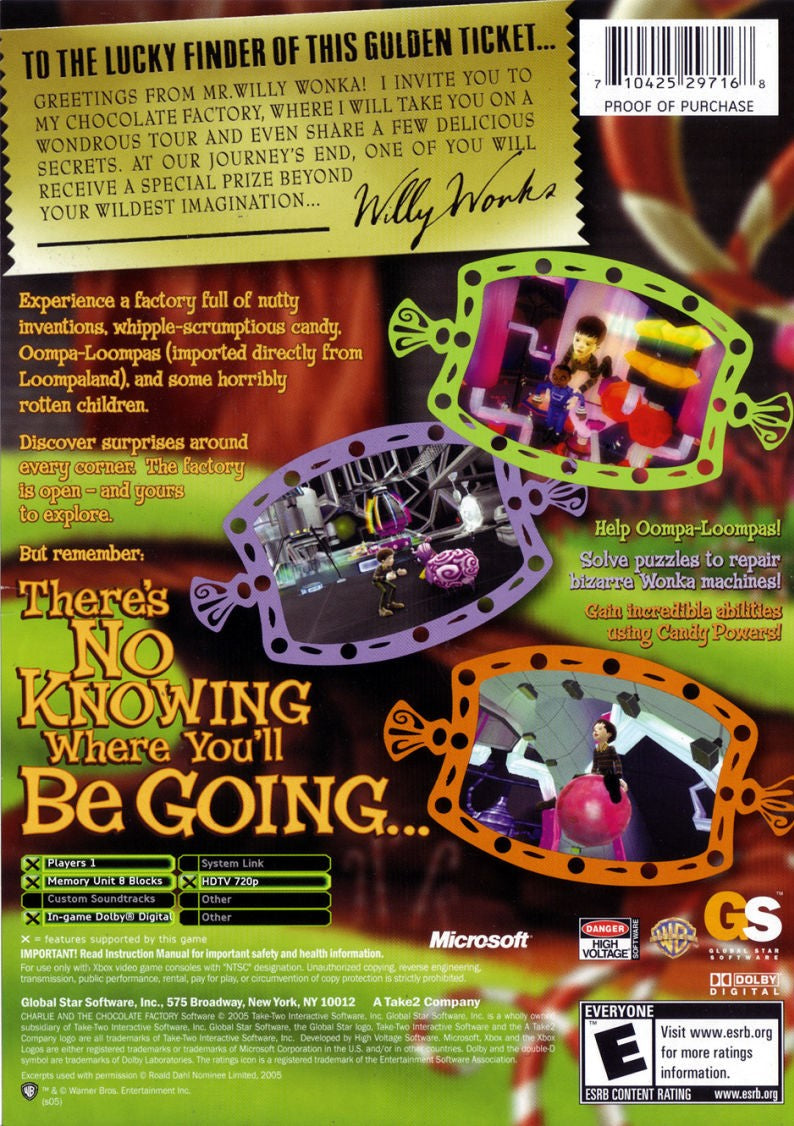 Charlie y la fábrica de chocolate - Xbox