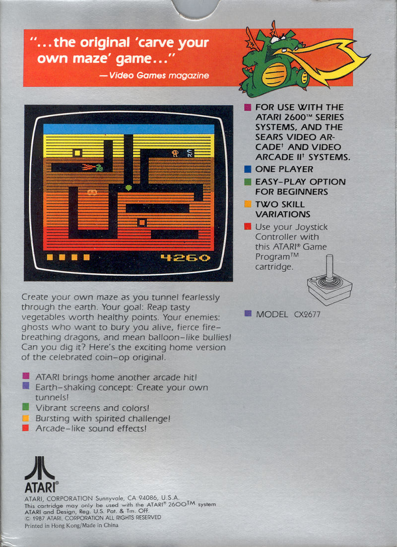 Dig Dug - Atari 2600