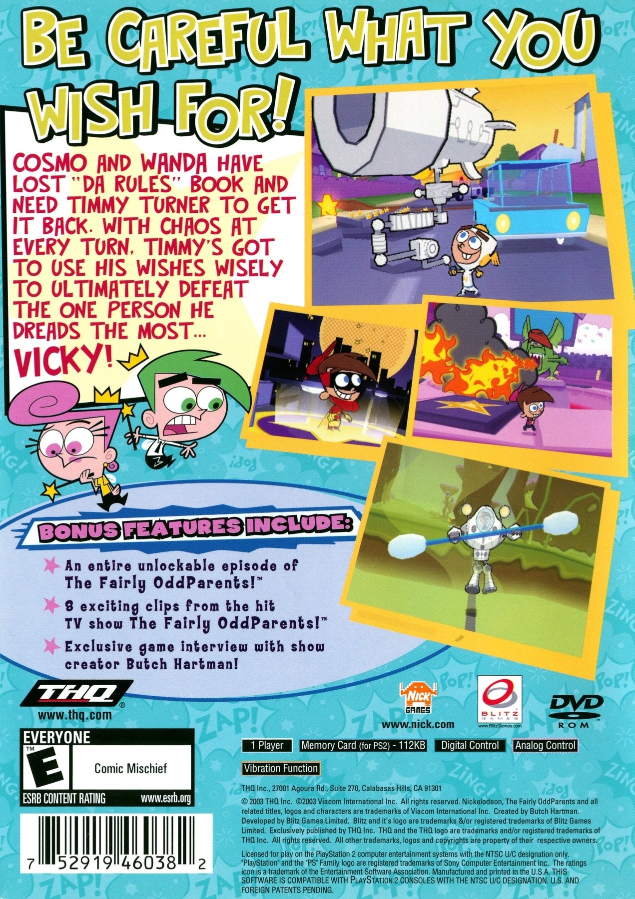 Fairly Odd Parents: Breakin' Da Rules - Playstation 2 - Retro Island Gaming