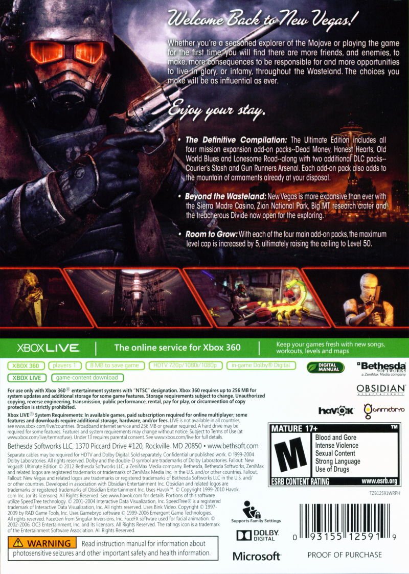 Fallout: New Vegas [Ultimate Edition] - Xbox 360 - Retro Island Gaming