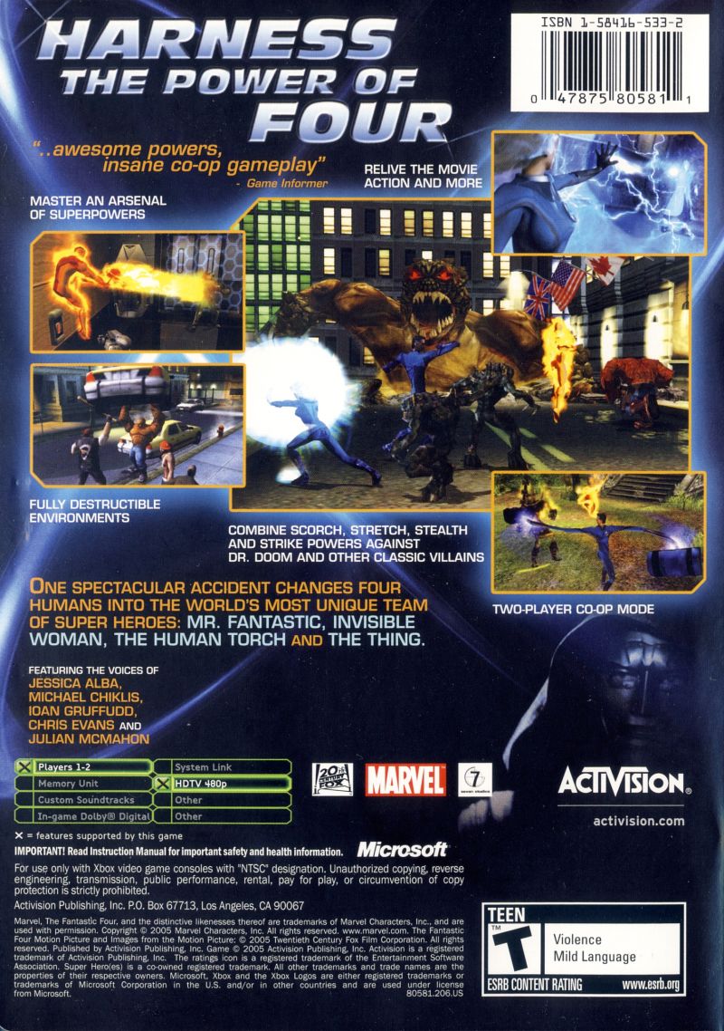 Fantastic 4 - Xbox - Retro Island Gaming