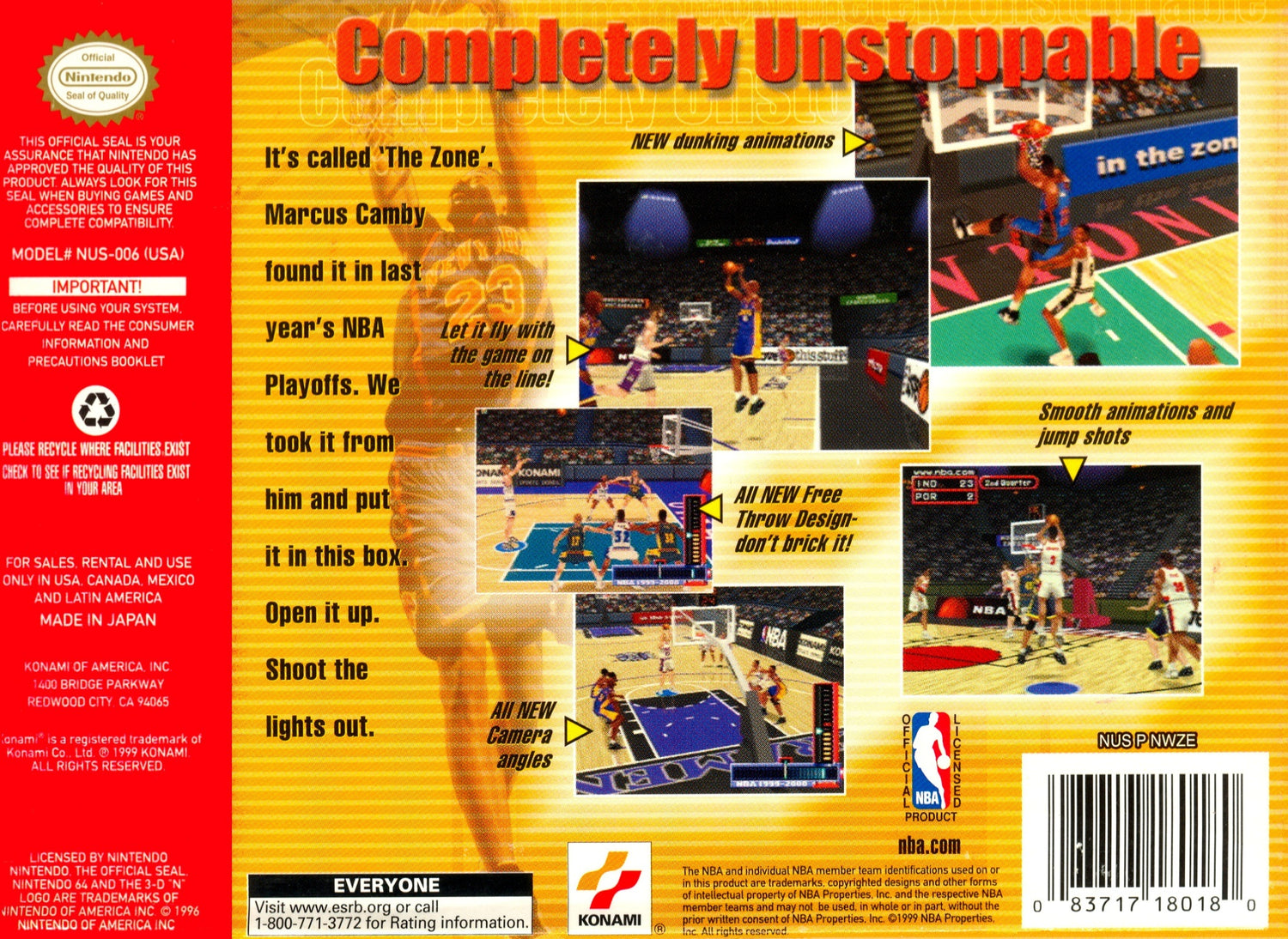 NBA In The Zone 2000 - Nintendo 64