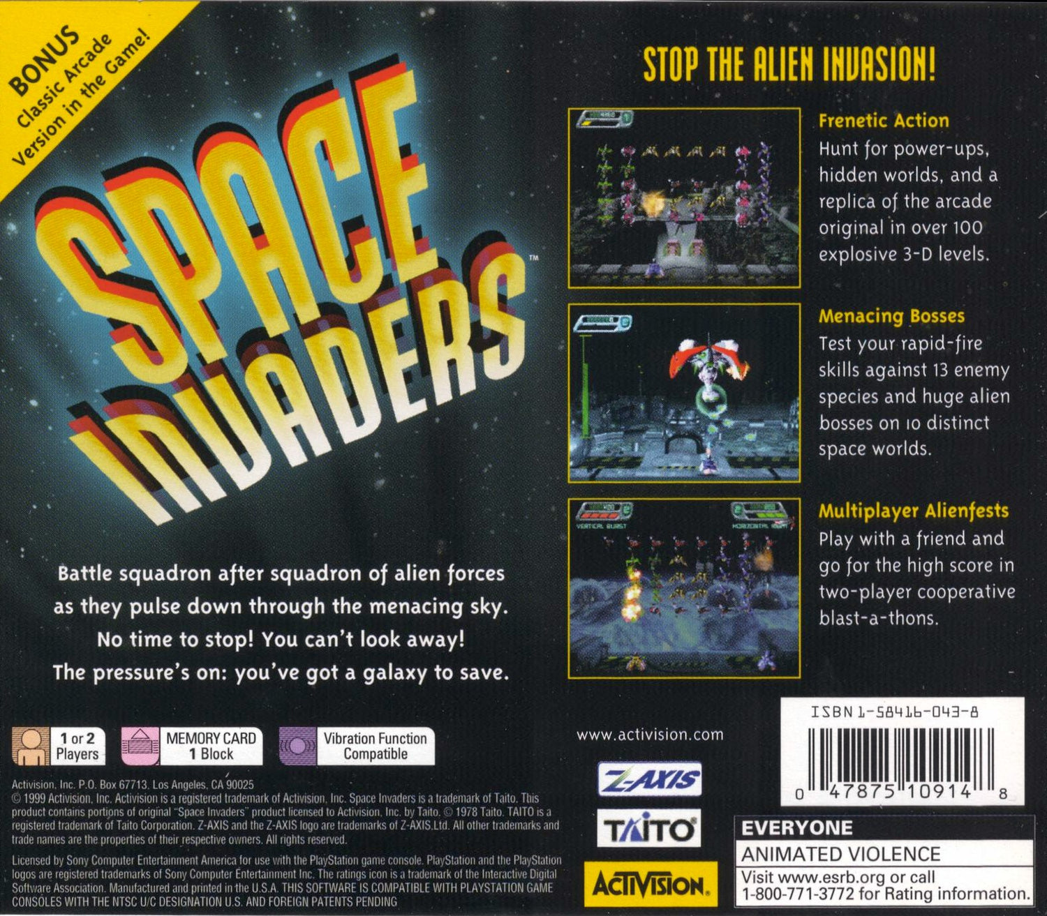 Space Invaders - Playstation