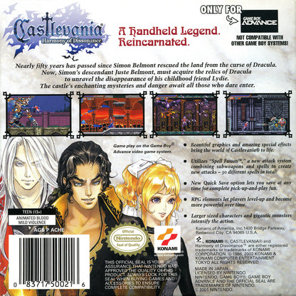 Castlevania Harmony of Dissonance - GameBoy Advance - Retro Island Gaming