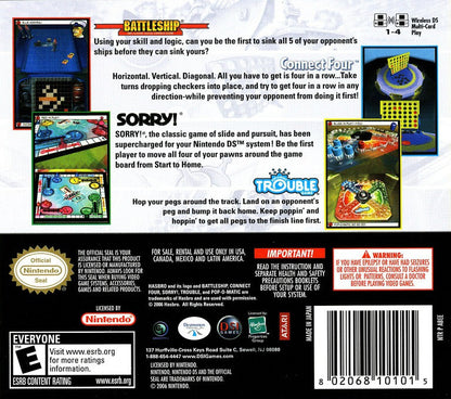 Battleship / Connect Four / Sorry / Trouble - Nintendo DS - Retro Island Gaming