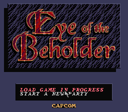 Advanced Dungeons & Dragons Eye of the Beholder - Super Nintendo