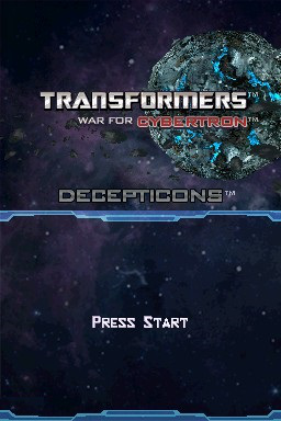Transformers: War for Cybertron Decepticons - Nintendo DS