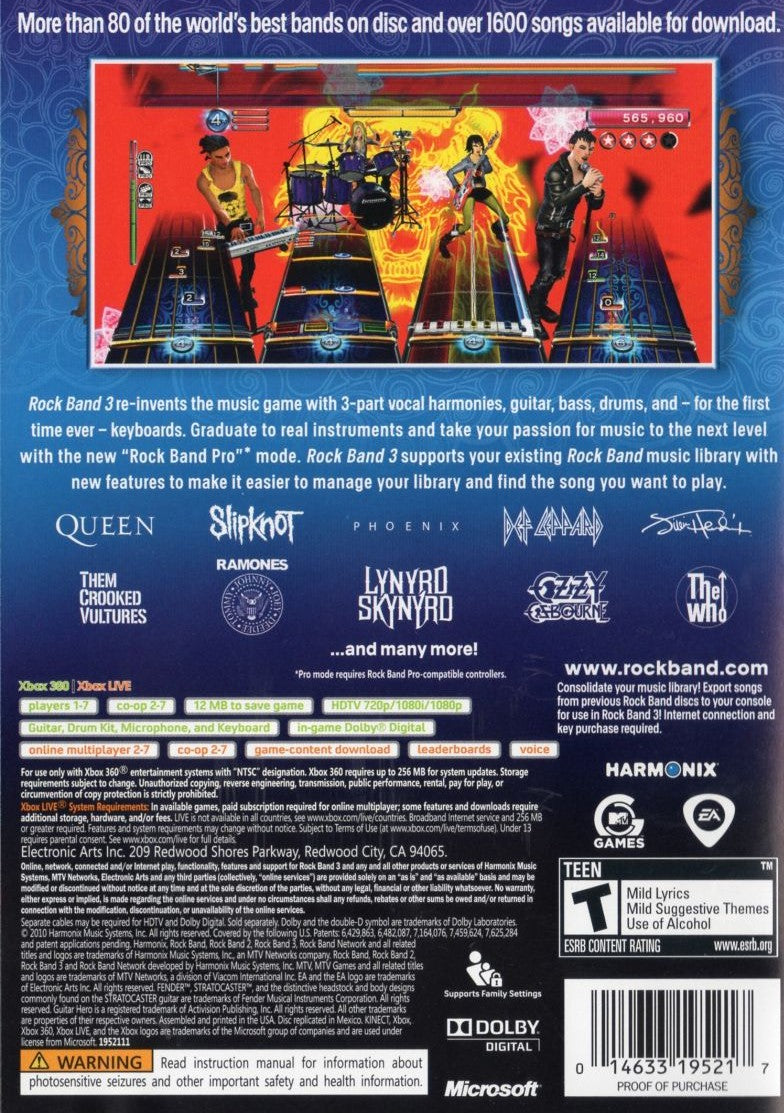 Rock Band 3 - Xbox 360