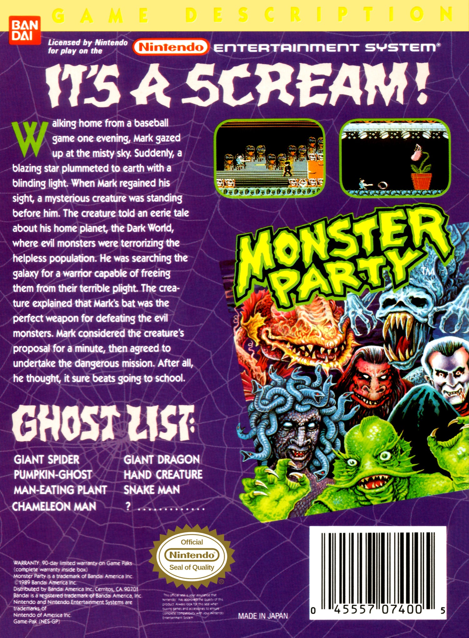 Monster Party - NES