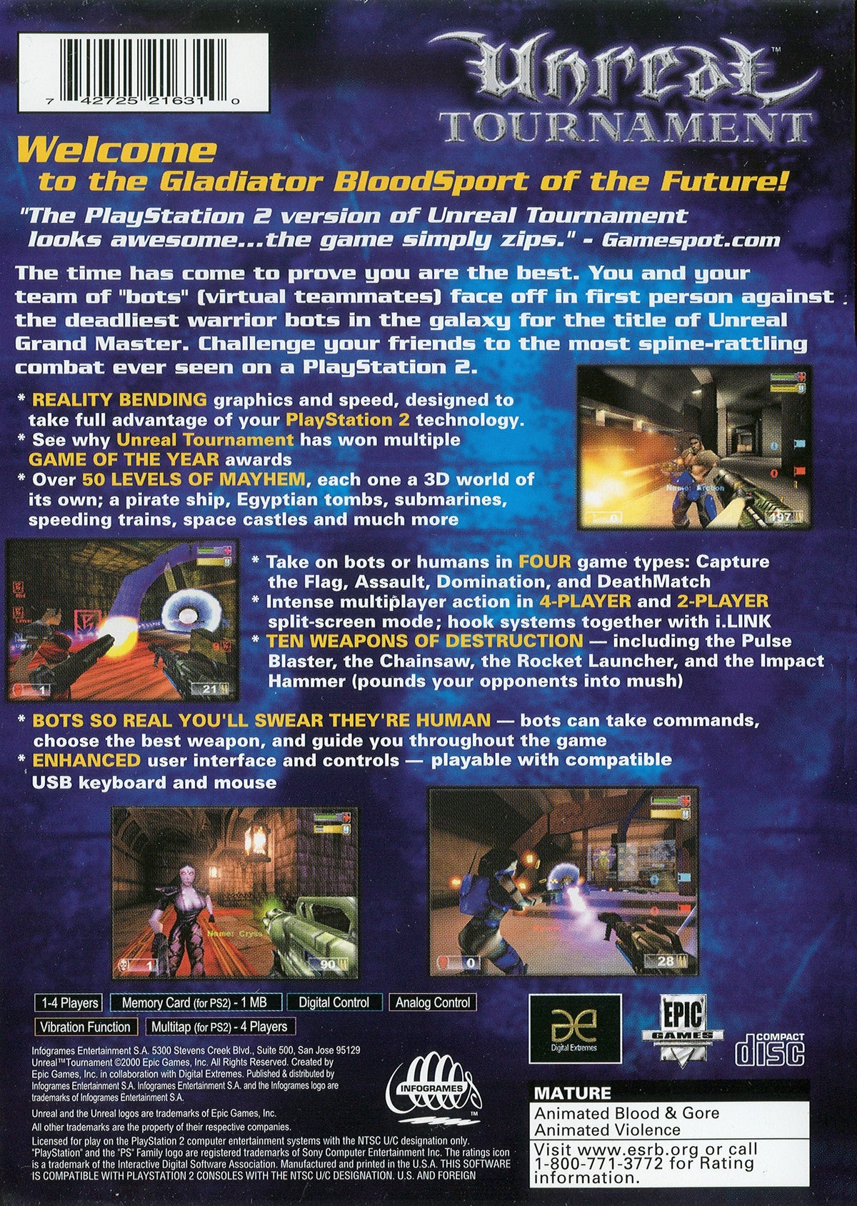 Unreal Tournament - Playstation 2 - Retro Island Gaming