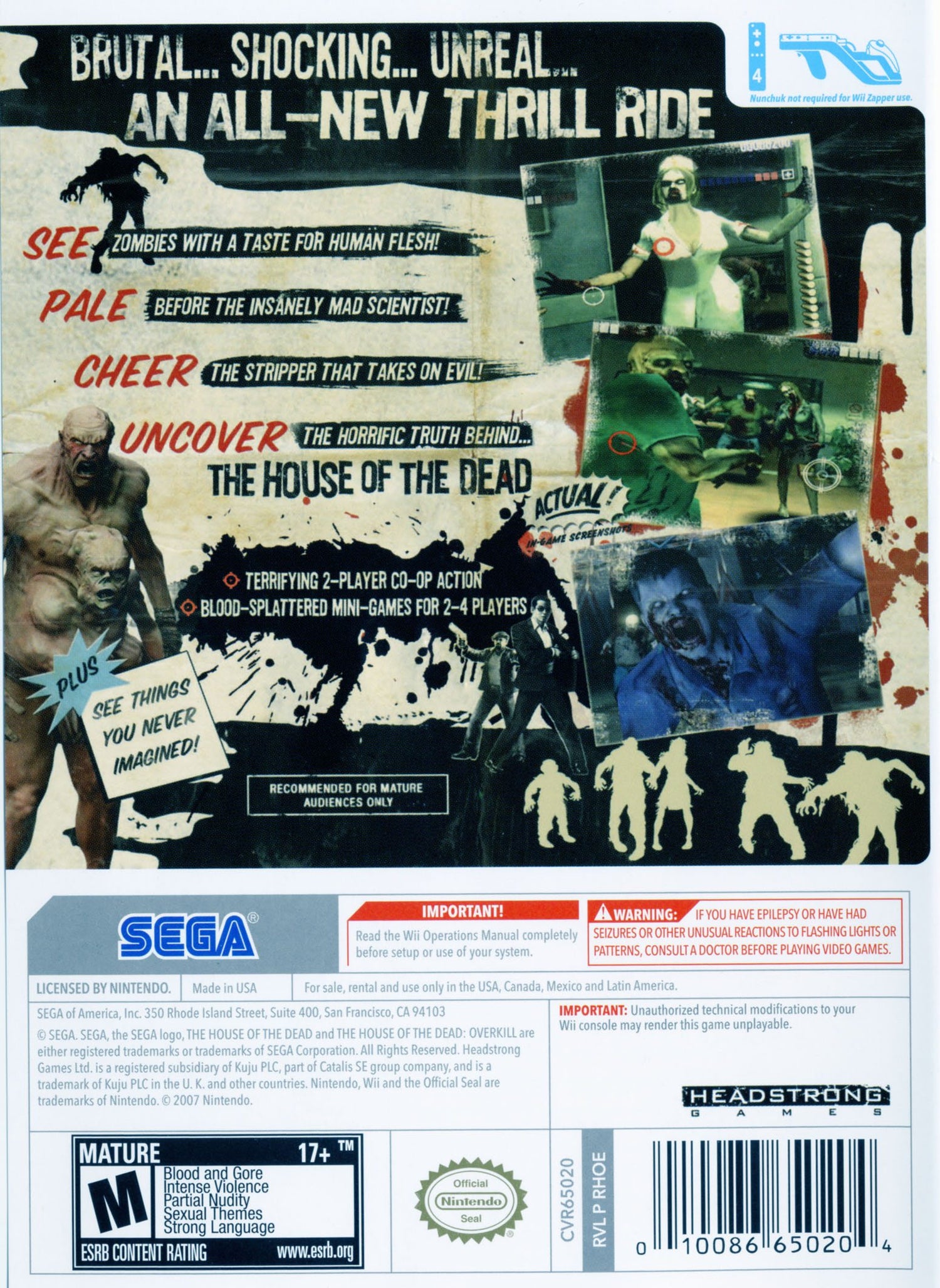 The House of the Dead Overkill - Wii