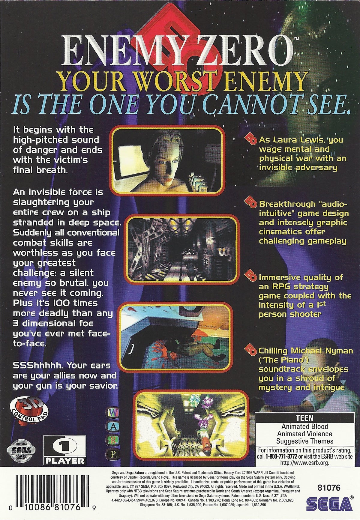 Enemy Zero - Sega Saturn