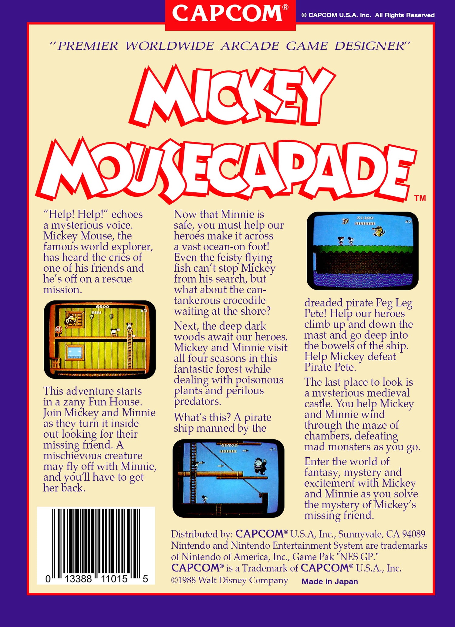 Mickey Mousecapade - NES
