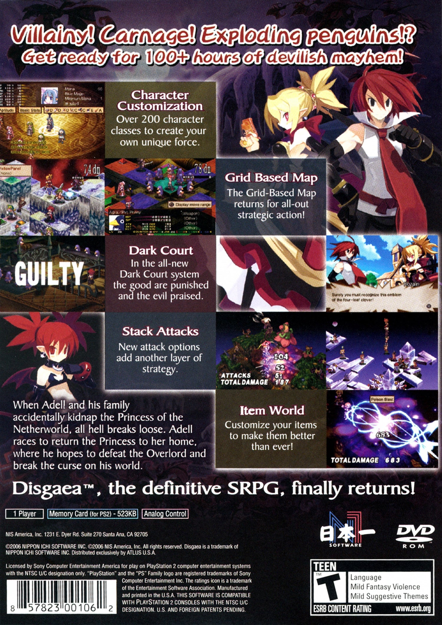 Disgaea 2 Cursed Memories - Playstation 2